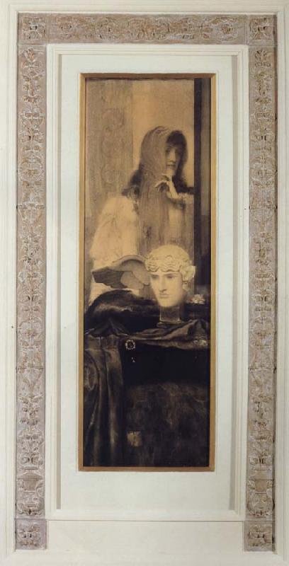 Fernand Khnopff White Black and Gold France oil painting art